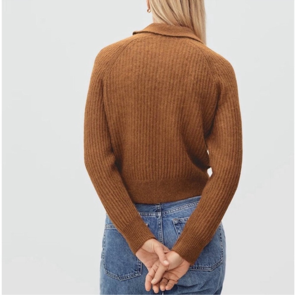 Everlane The Alpaca Collared Cardigan in Rosewood - Size XS - Picture 7 of 10